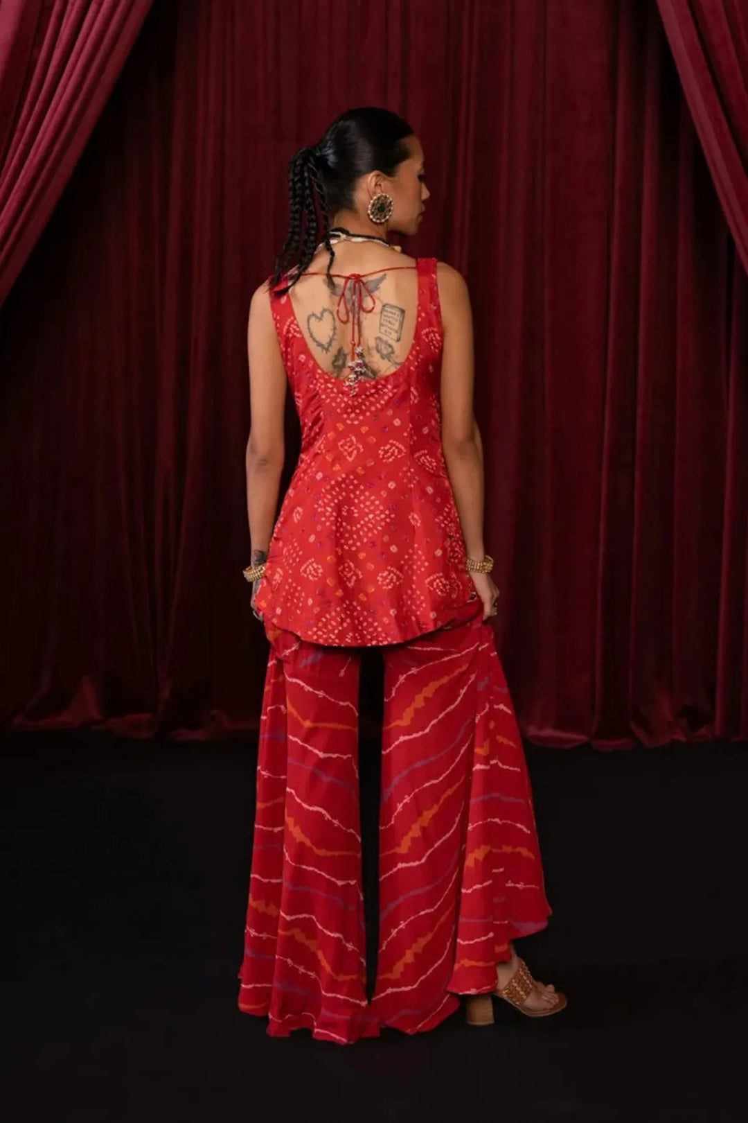 Red Kurta Set
