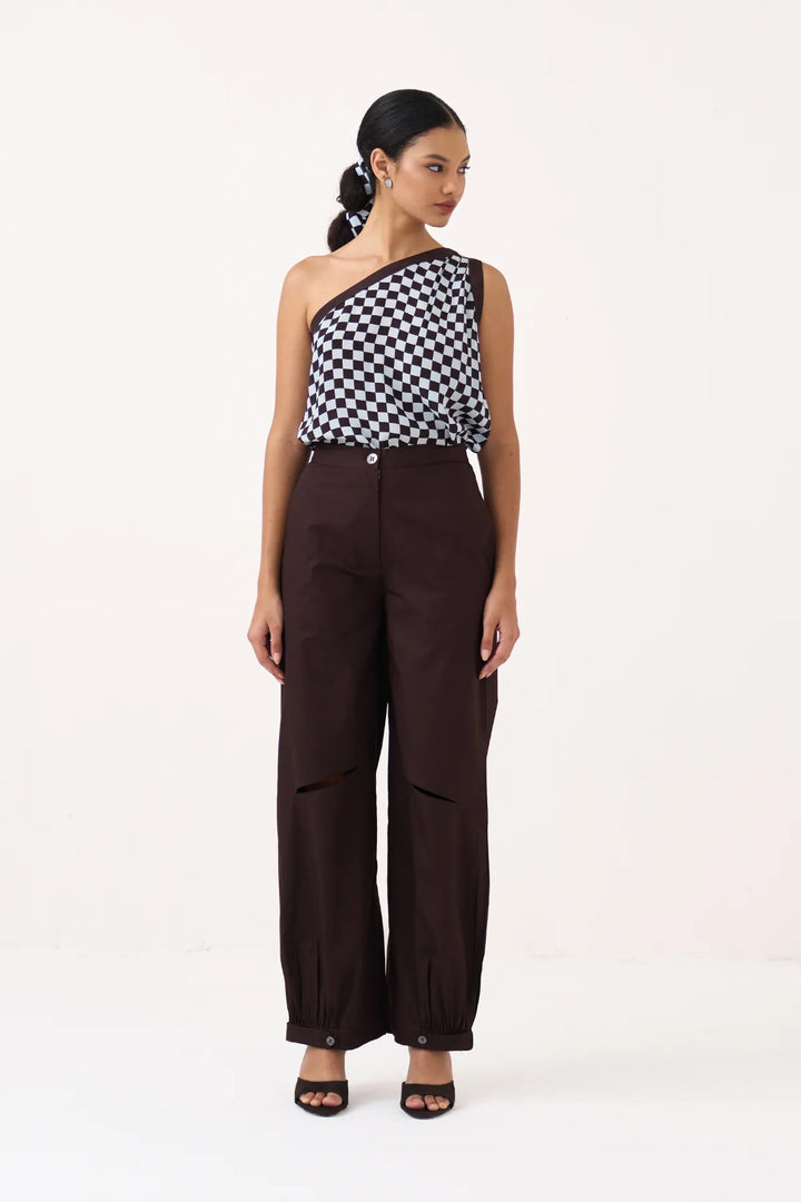 One Shoulder Top Co-ord
