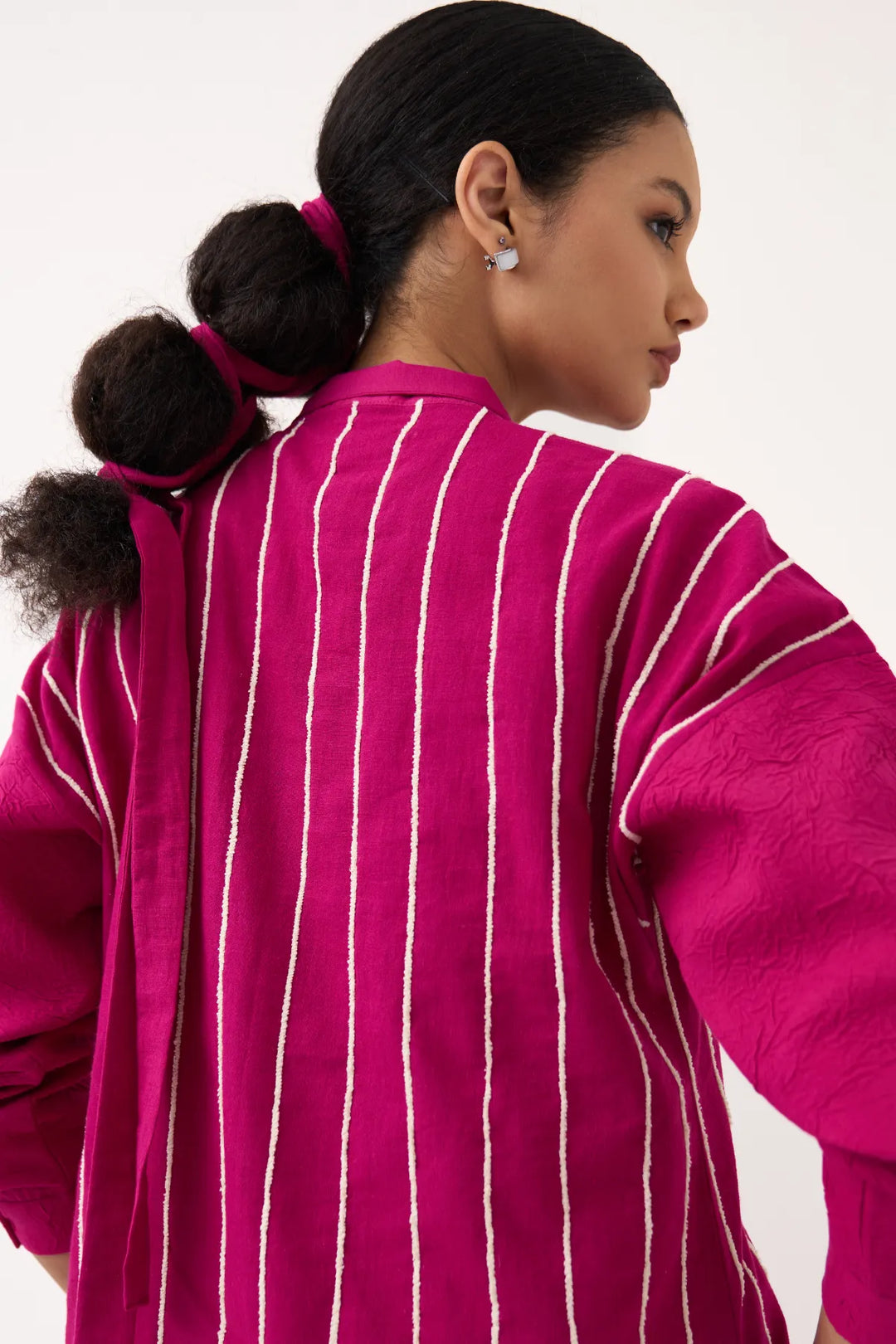 U-Yoke Emb. Tunic Co-ord (Set Of 2)