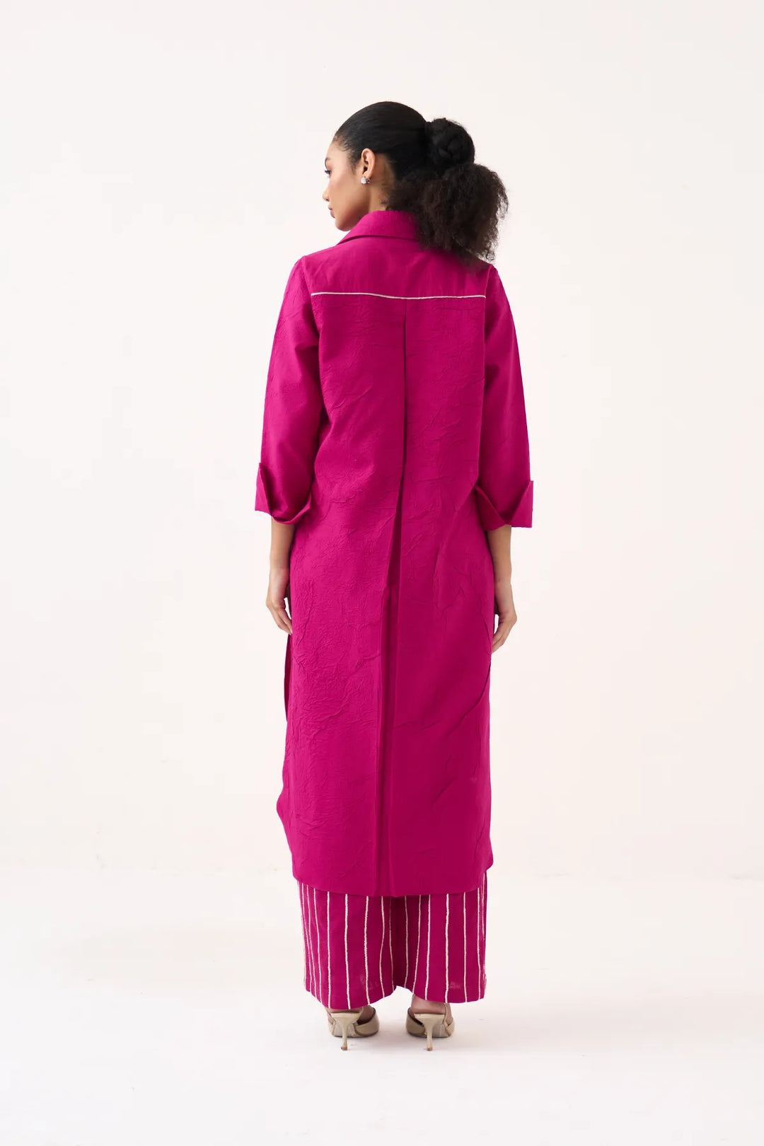 Front Knot Shirt Co-ord (Set Of 2)