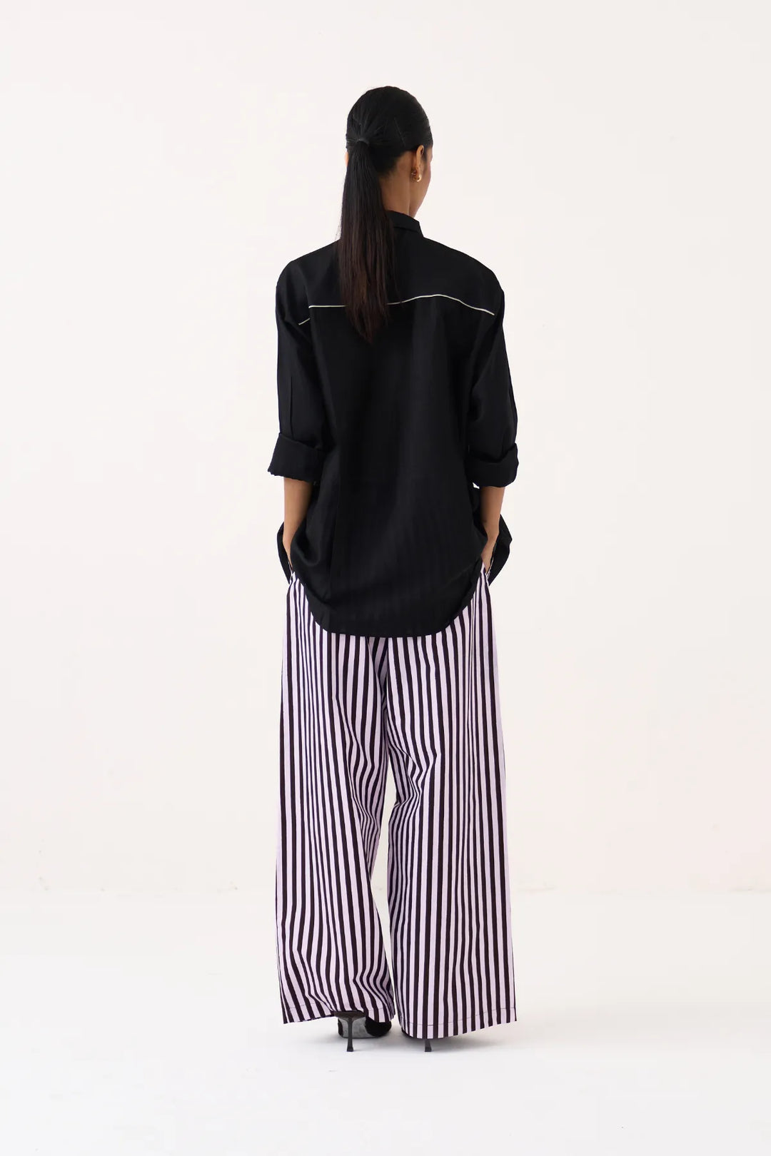 Emb. Patch Pocket Shirt Co-ord (Set Of 2)