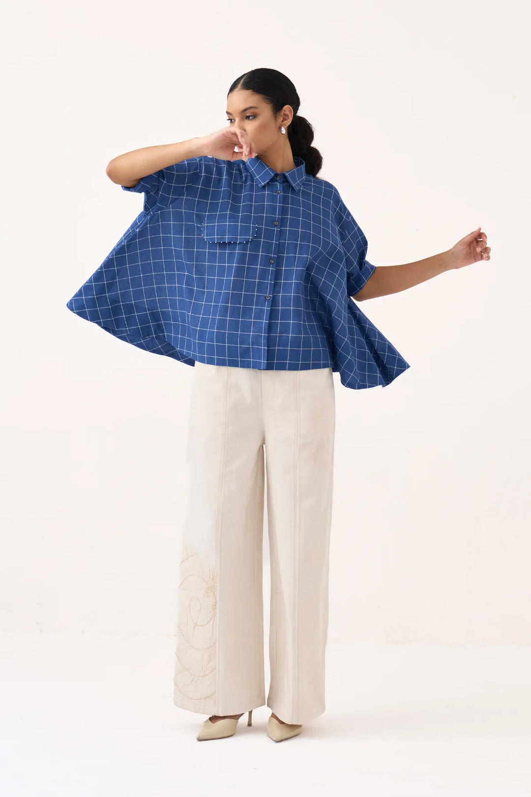 Wide Hem Shirt Co-ord