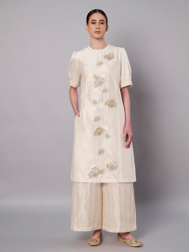 Aurora Kurta Set - Ivory