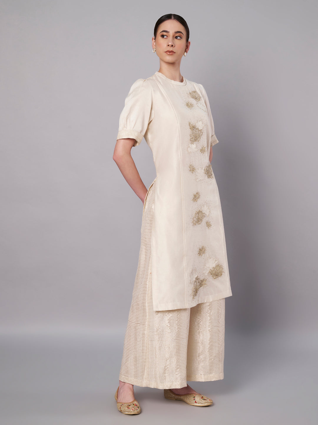 Aurora Kurta Set - Ivory