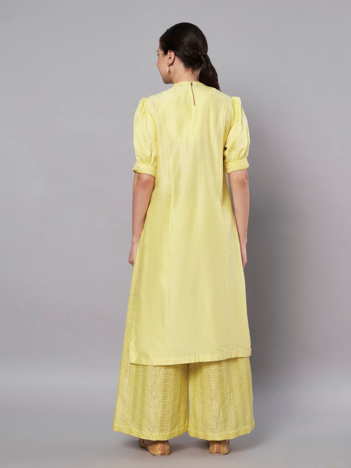 Aurora Kurta Set - Butter Yellow