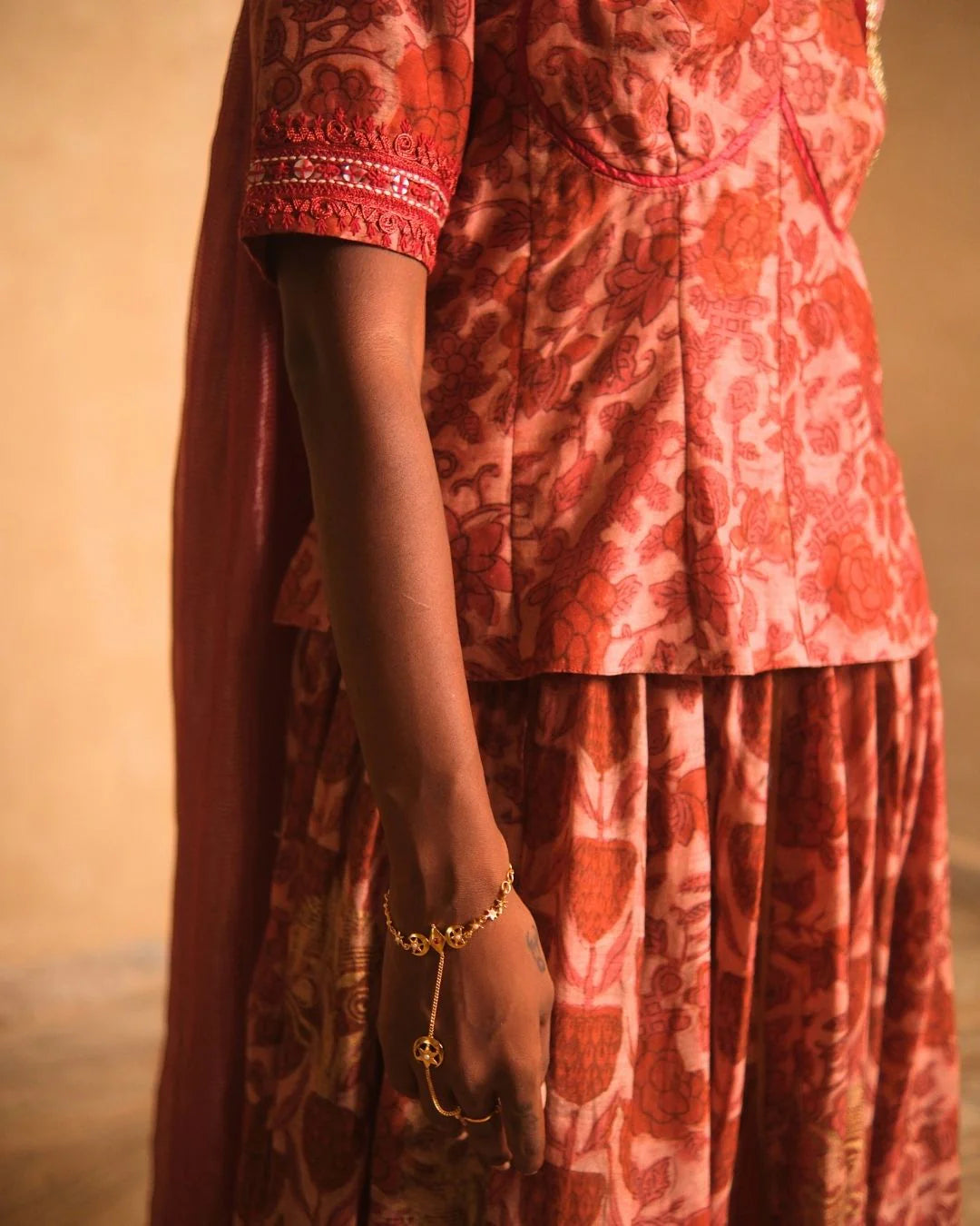 Top With Skirt and Dupatta