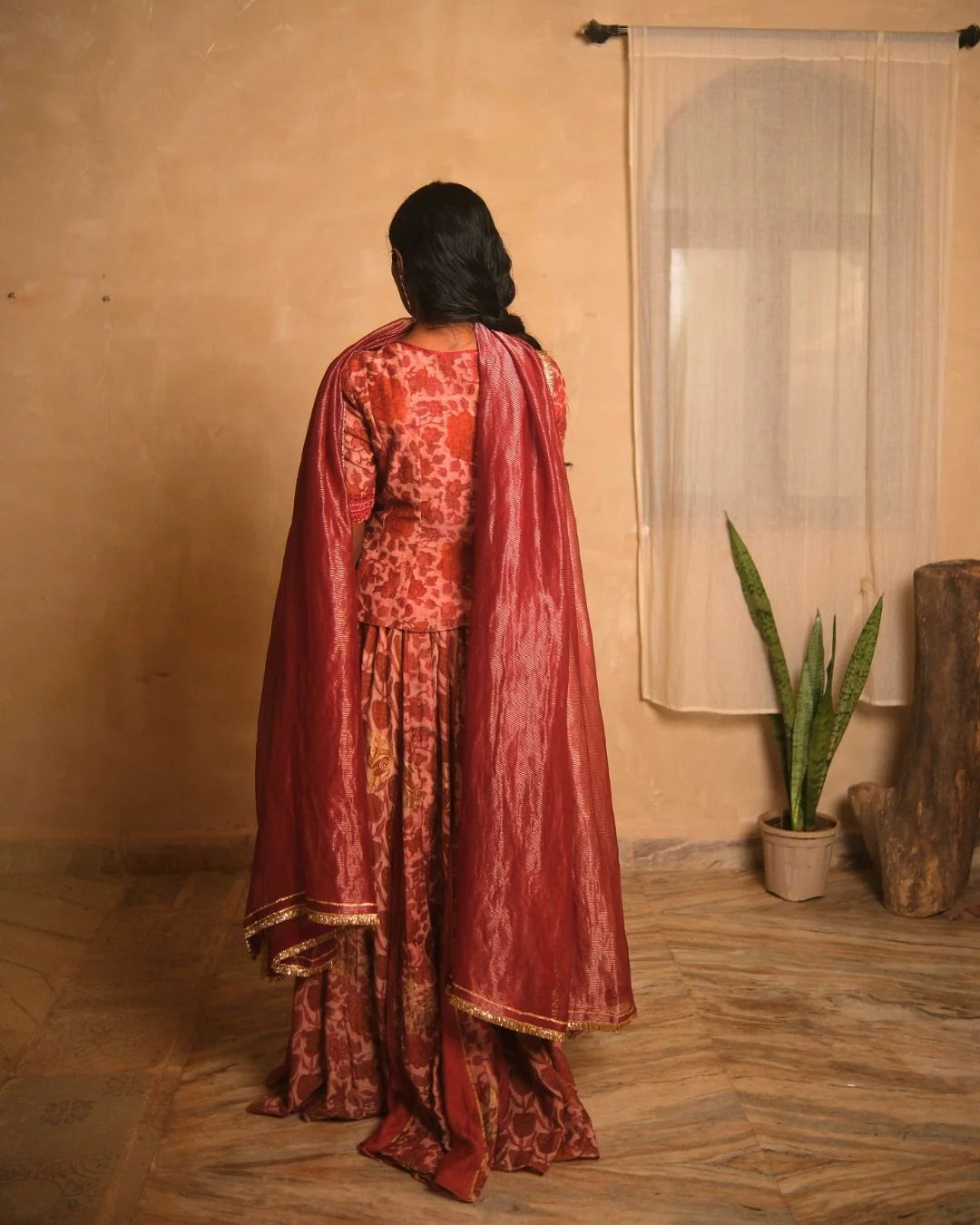 Top With Skirt and Dupatta