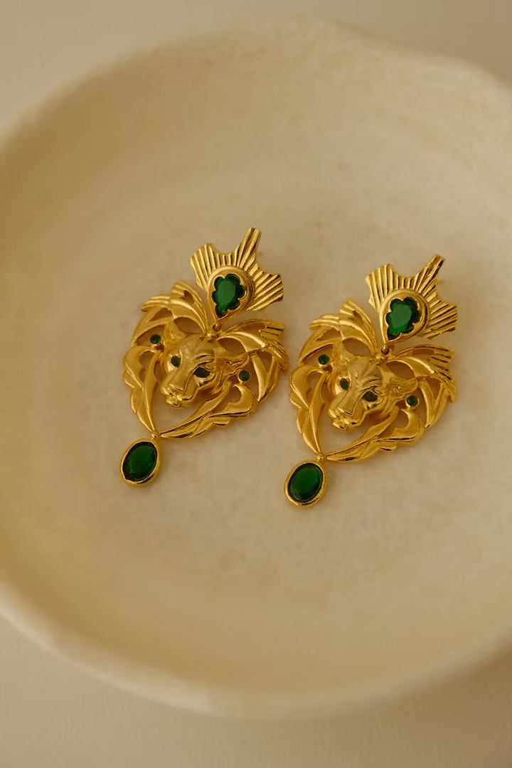 Amba Earring Brass