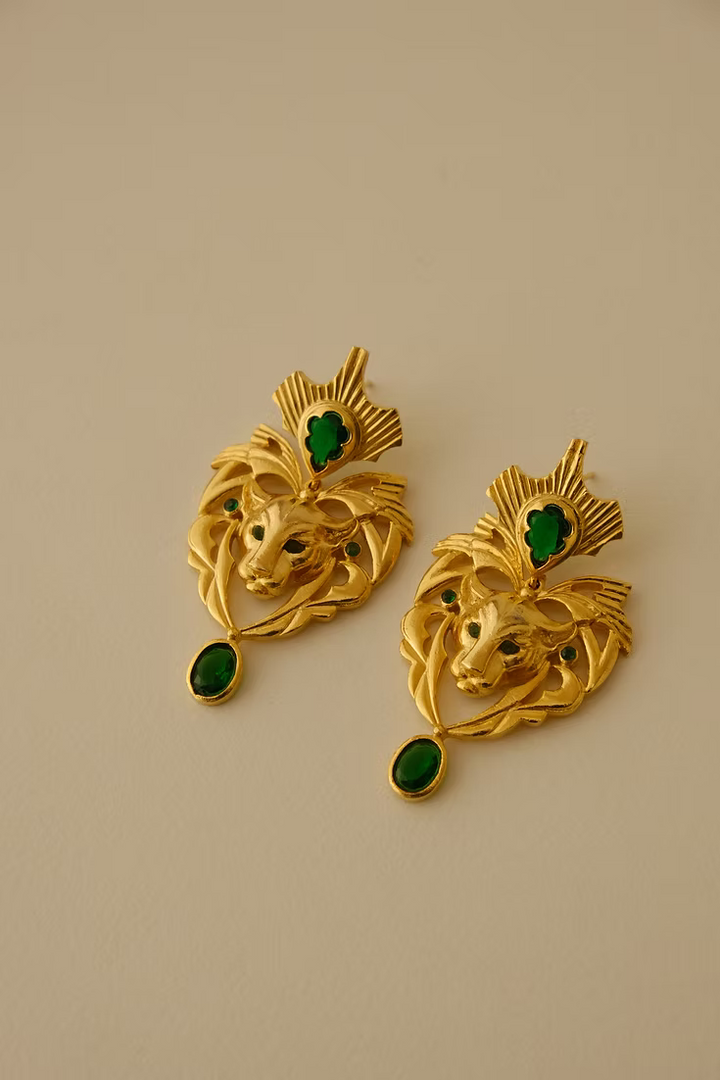 Amba Earring Brass