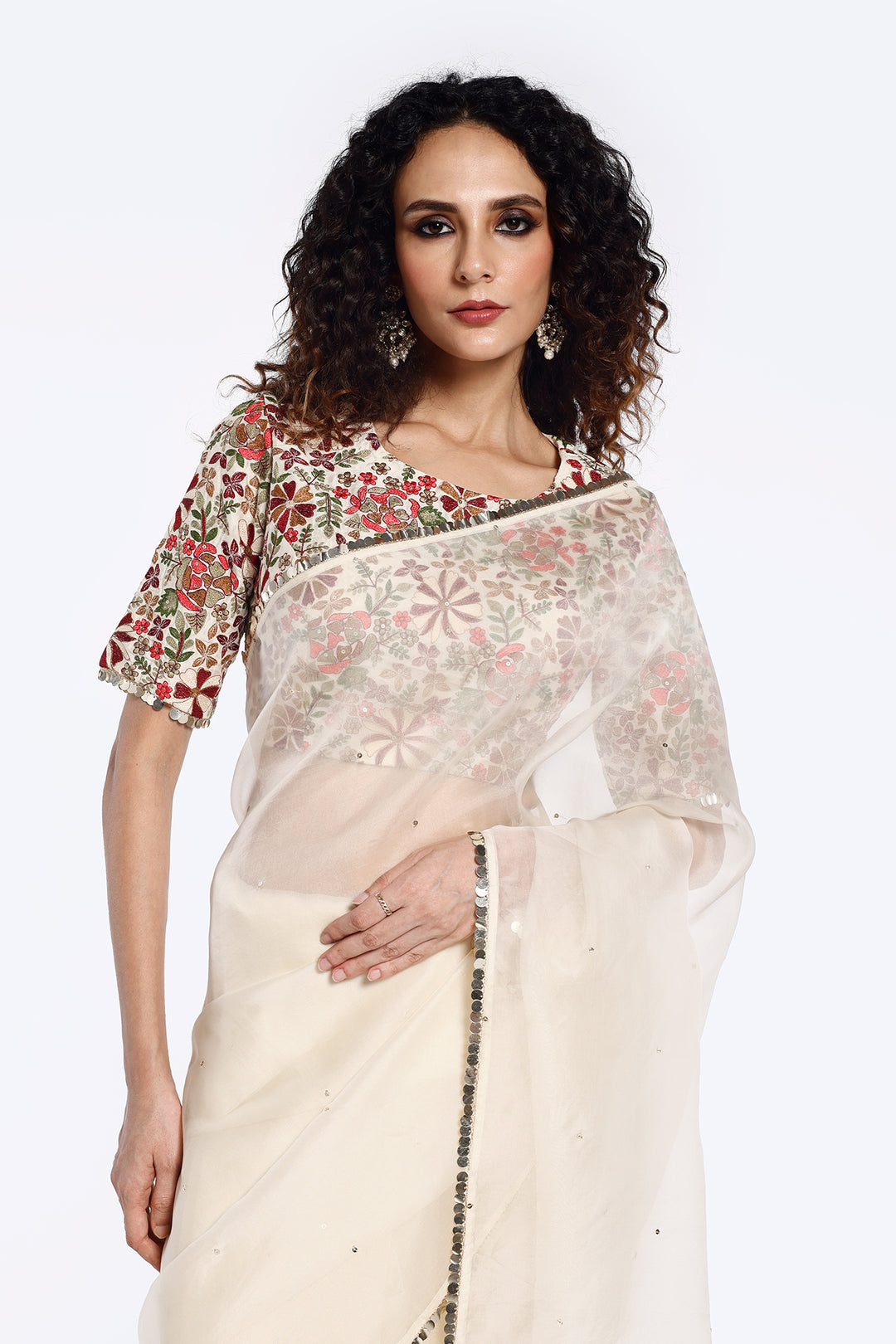 Arev Organza saree