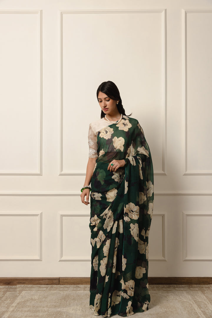 Gauravi Printed French chiffon saree