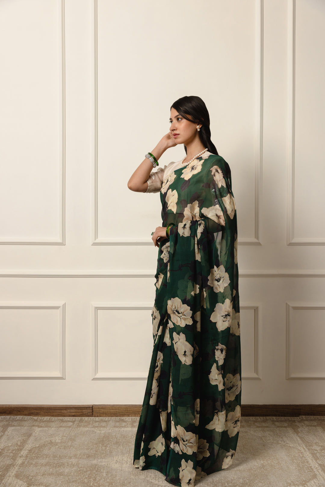 Gauravi Printed French chiffon saree