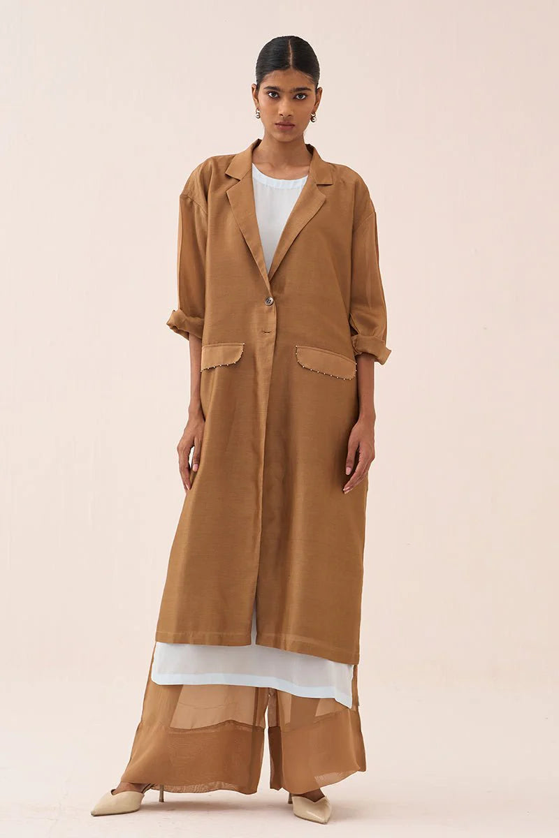 Back Tie Overlay Jacket