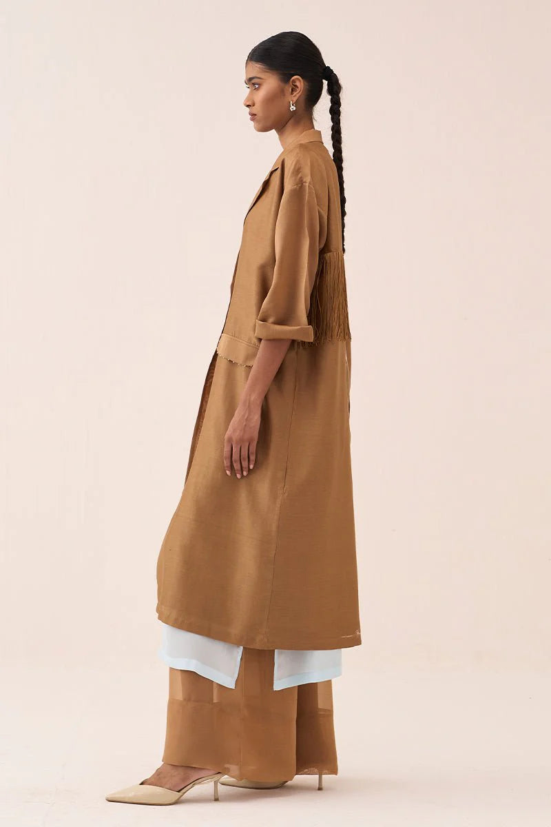 Back Tie Overlay Jacket