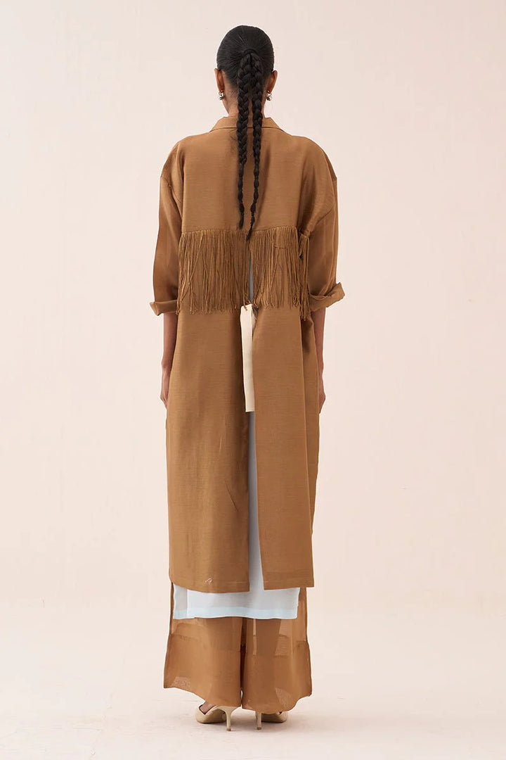 Back Tie Overlay Jacket