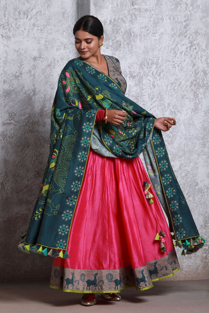 bagh green dupatta