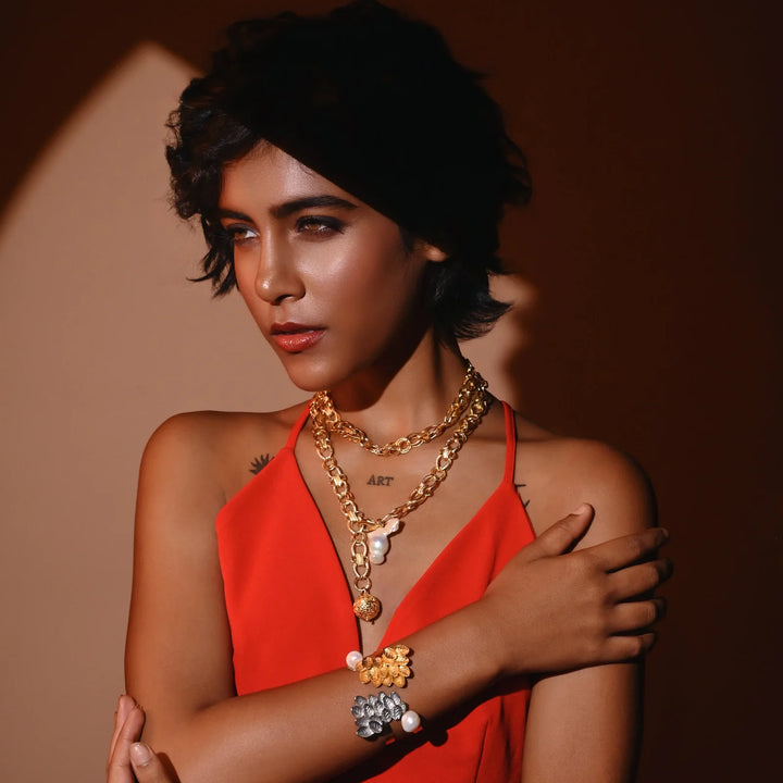 Baroque Duo Free Size Belt and Necklace