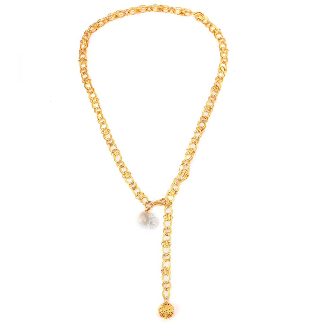 Baroque Duo Free Size Belt and Necklace