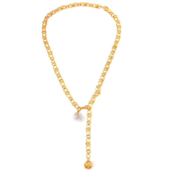 Baroque Duo Free Size Belt and Necklace
