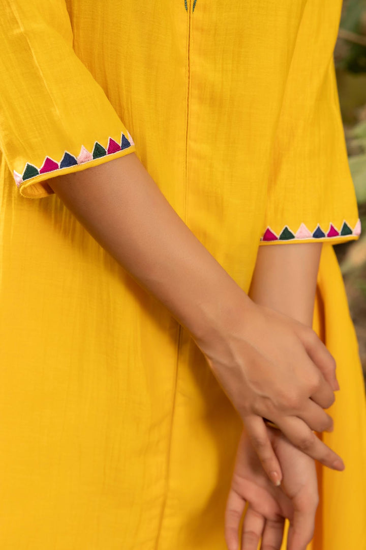 ocher tunic set