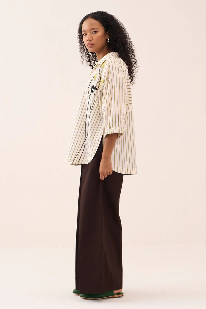 Beaded V-Neck Top