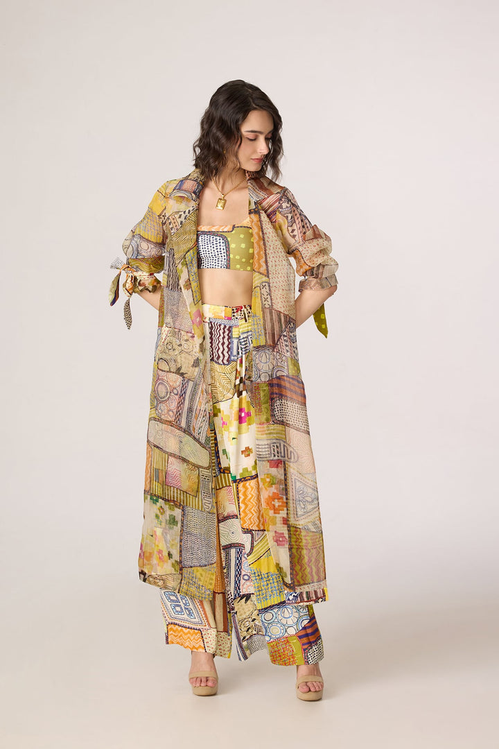 Belen Trench, Juniper Bustier & Jeja Trousers