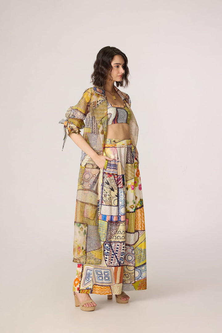 Belen Trench, Juniper Bustier & Jeja Trousers