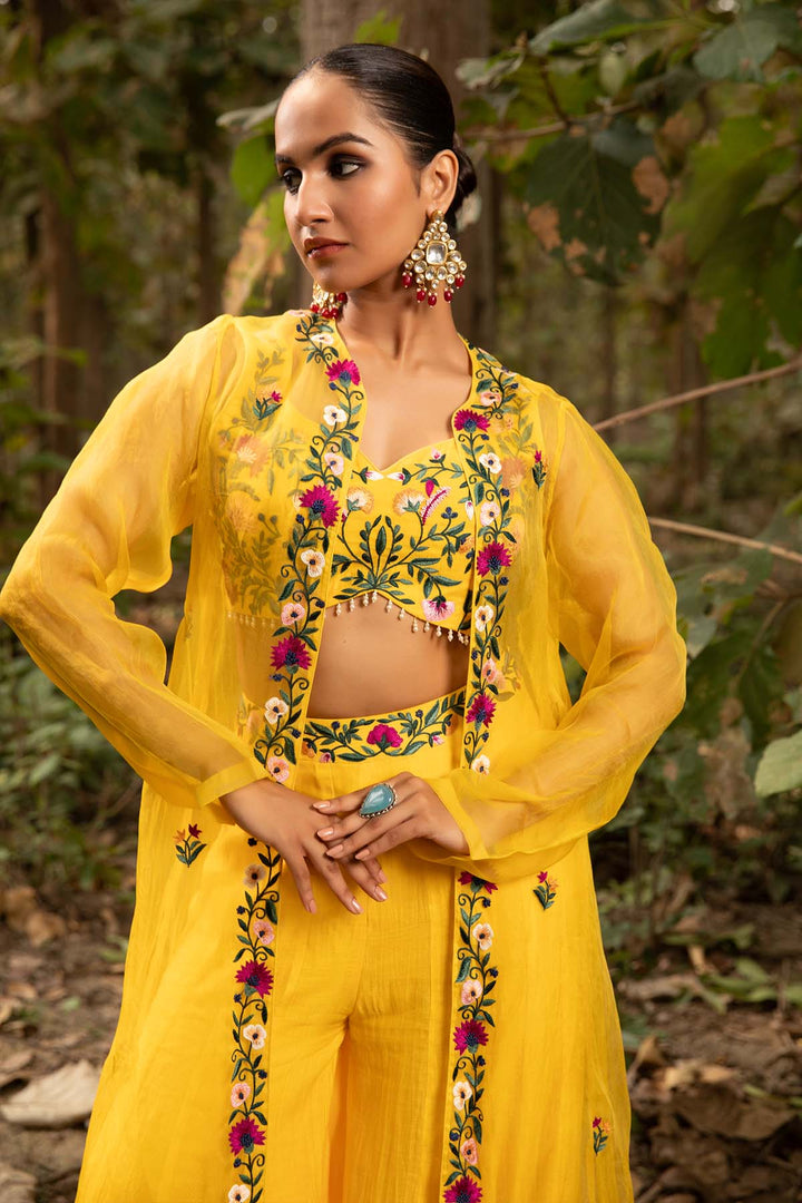 gold jacket set
