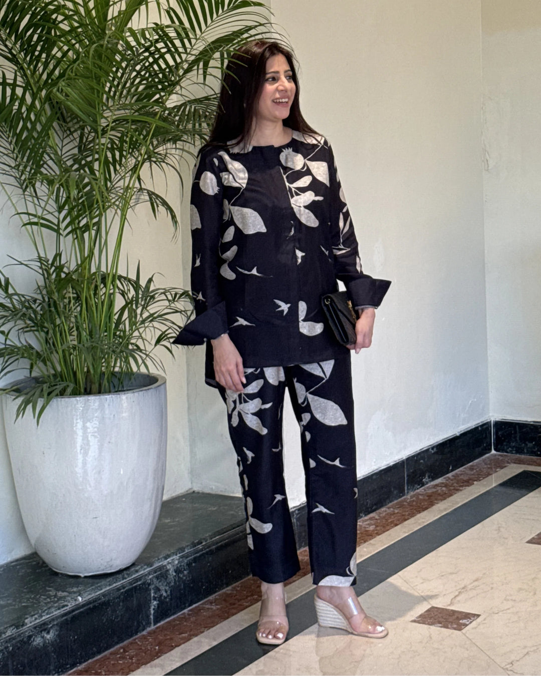 Ashwood mist - Black & Silver Co-ord set
