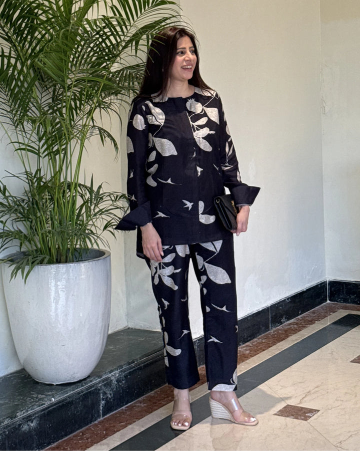 Ashwood mist - Black & Silver Co-ord set