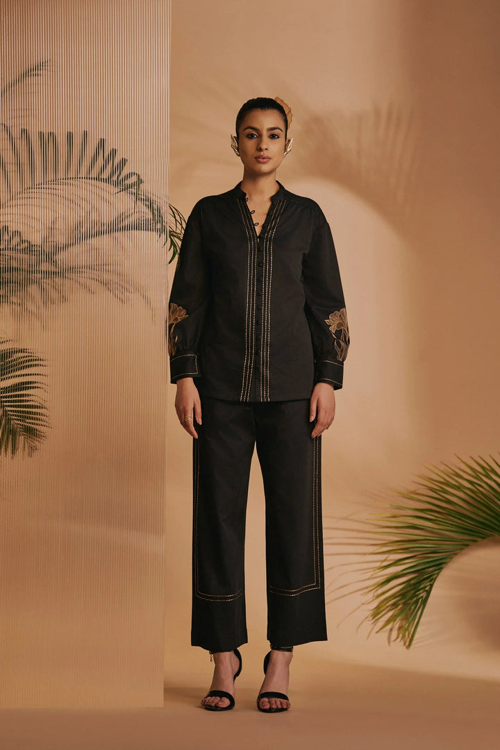 Origani Black Lilly Co-ord Set