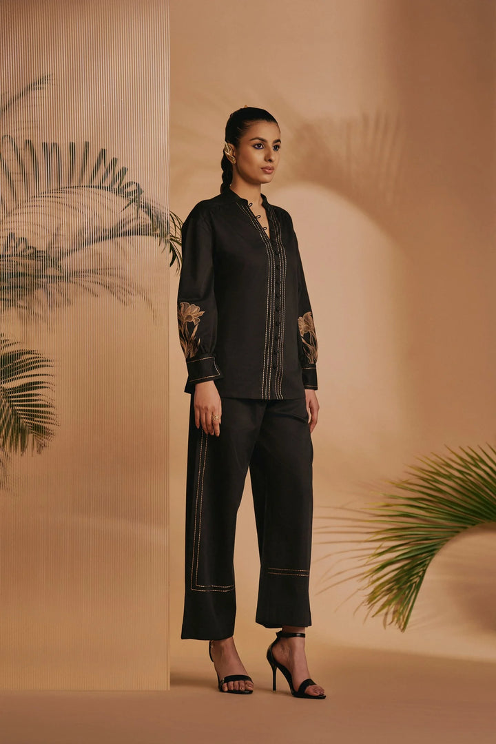 Origani Black Lilly Co-ord Set
