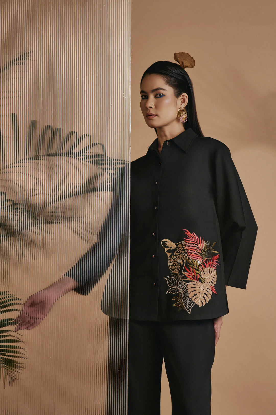 Origani Black Leopard Co-ord Set