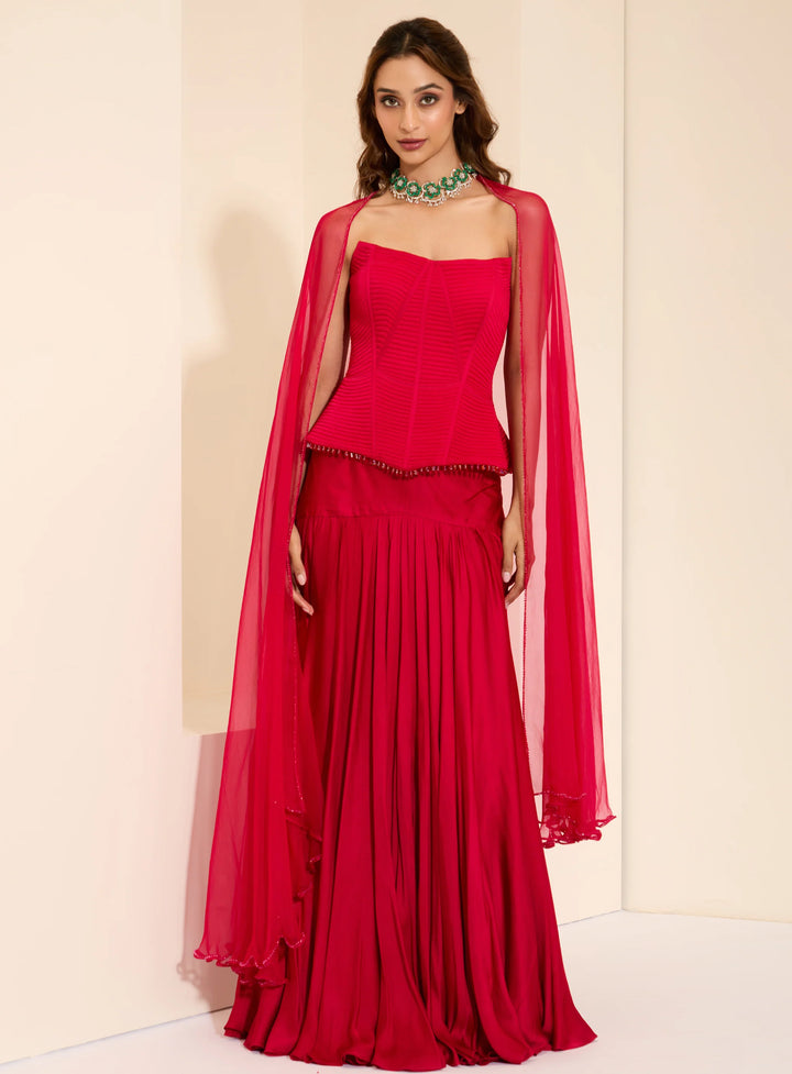 Berry Luxe Corset & Drape