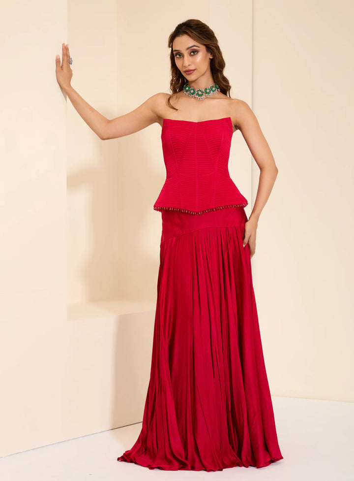 Berry Luxe Corset & Drape