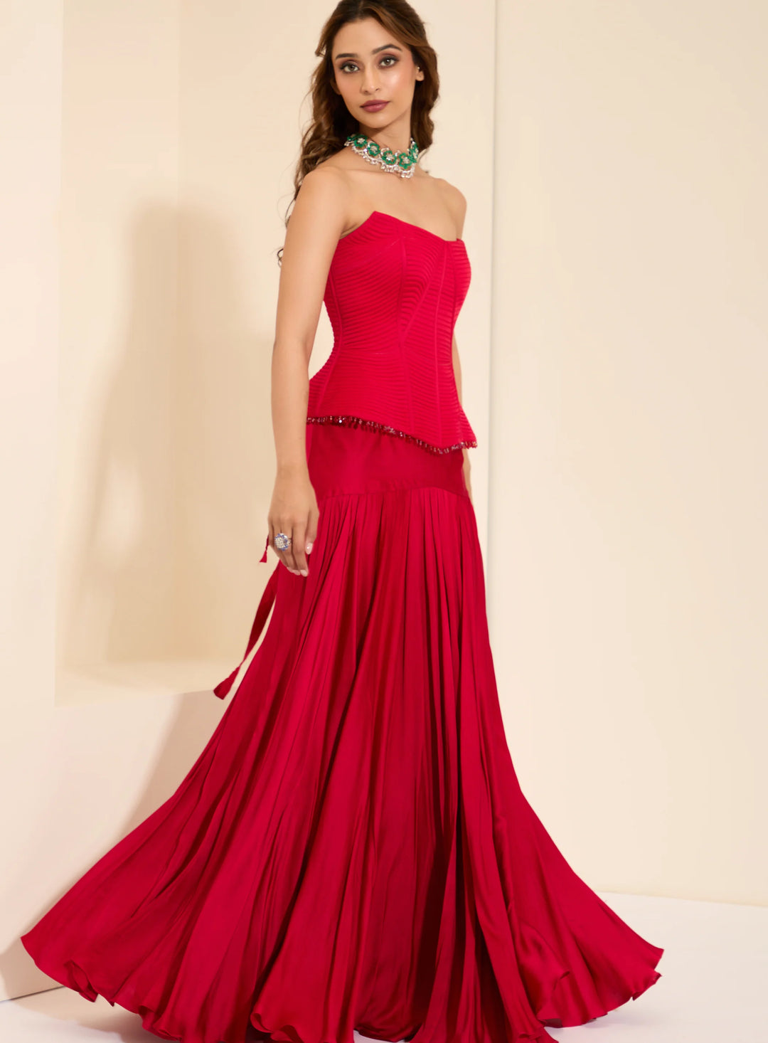 Berry Luxe Corset & Drape