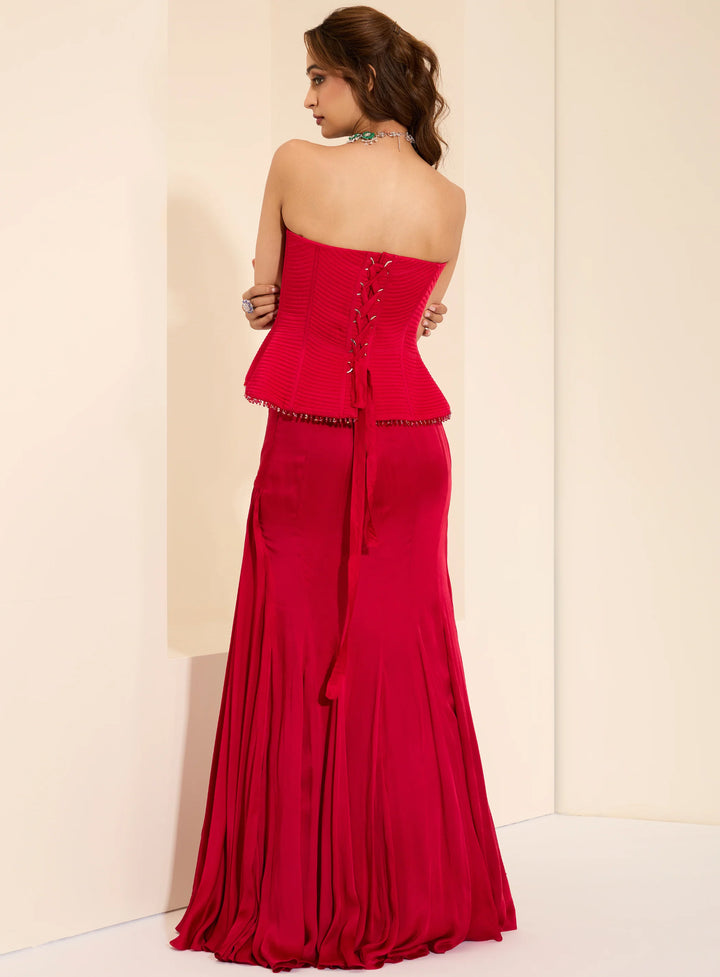 Berry Luxe Corset & Drape