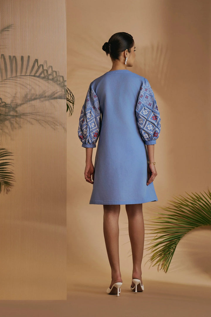 Origani Blue Rainforest Tunic Dress
