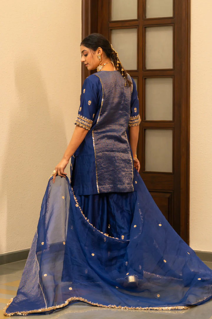 Blue Moti Sharara