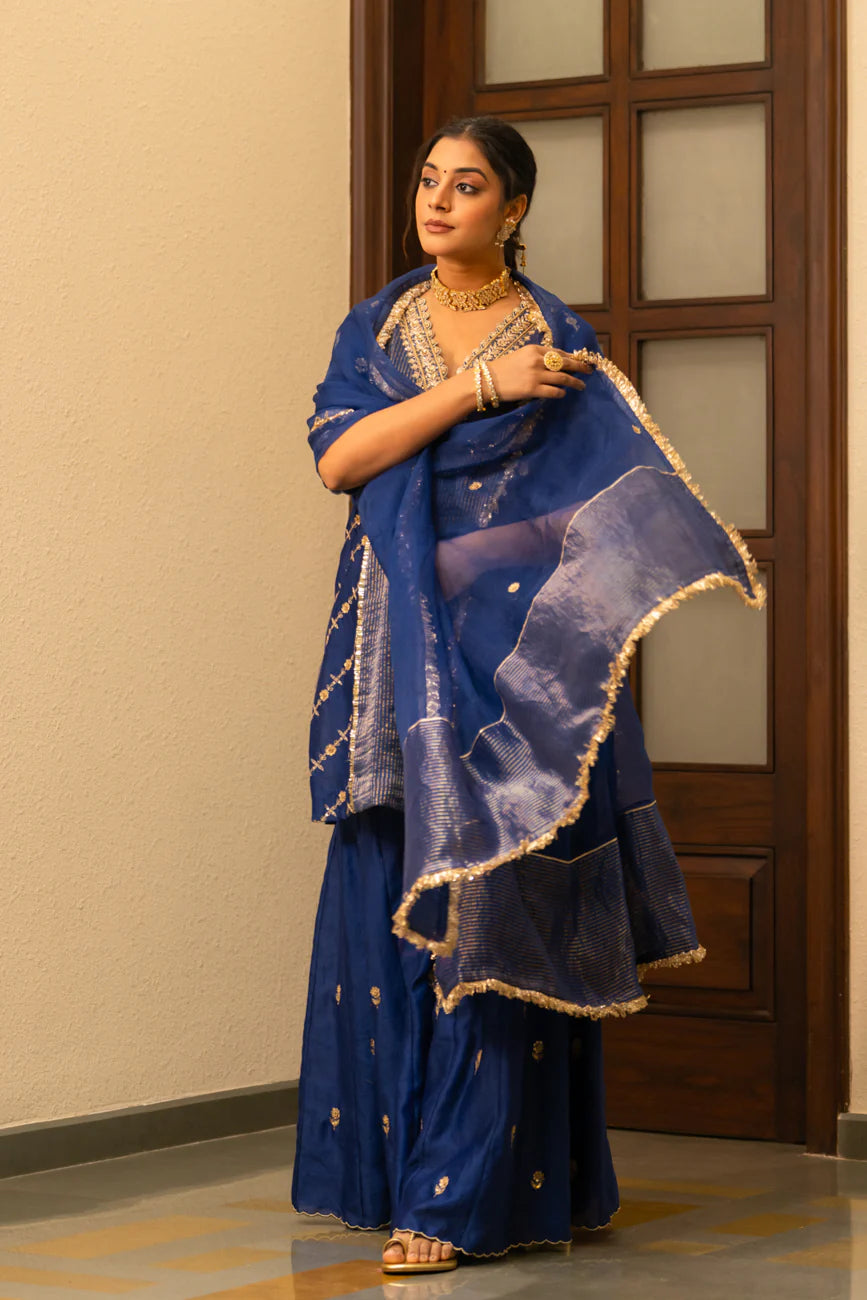 Blue Moti Sharara