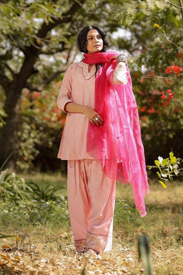 Blush Pink Farshi Salwar Set