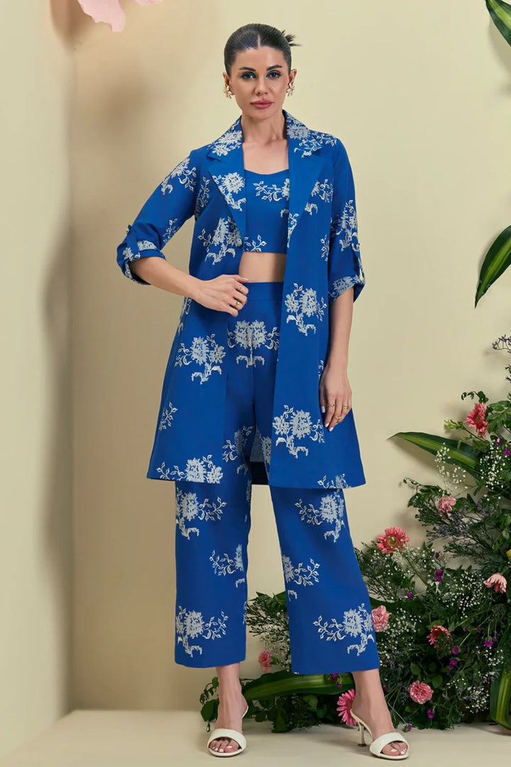 Origani Blue Brisa Co-Ord Set (set of 3)