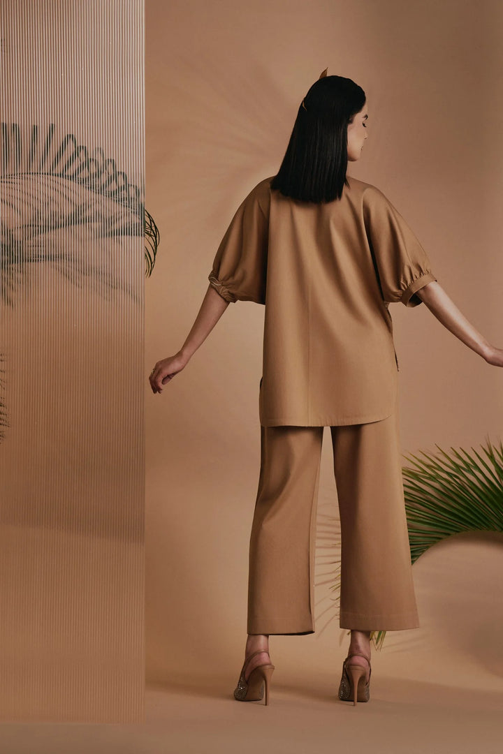 Origani Brown Mirage Co-ord Set