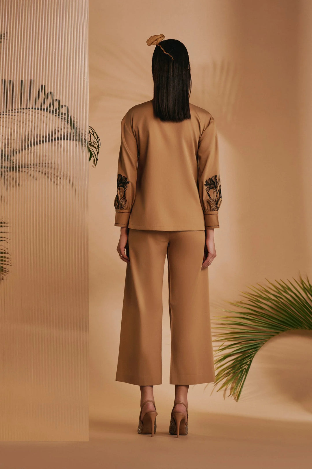 Origani Brown Lilly Shirt
