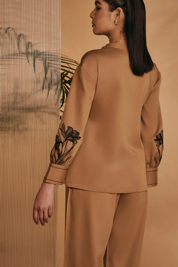 Origani Brown Lilly Shirt