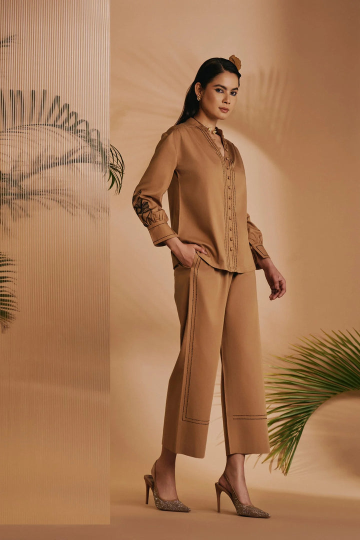 Origani Brown Lilly Co-ord Set