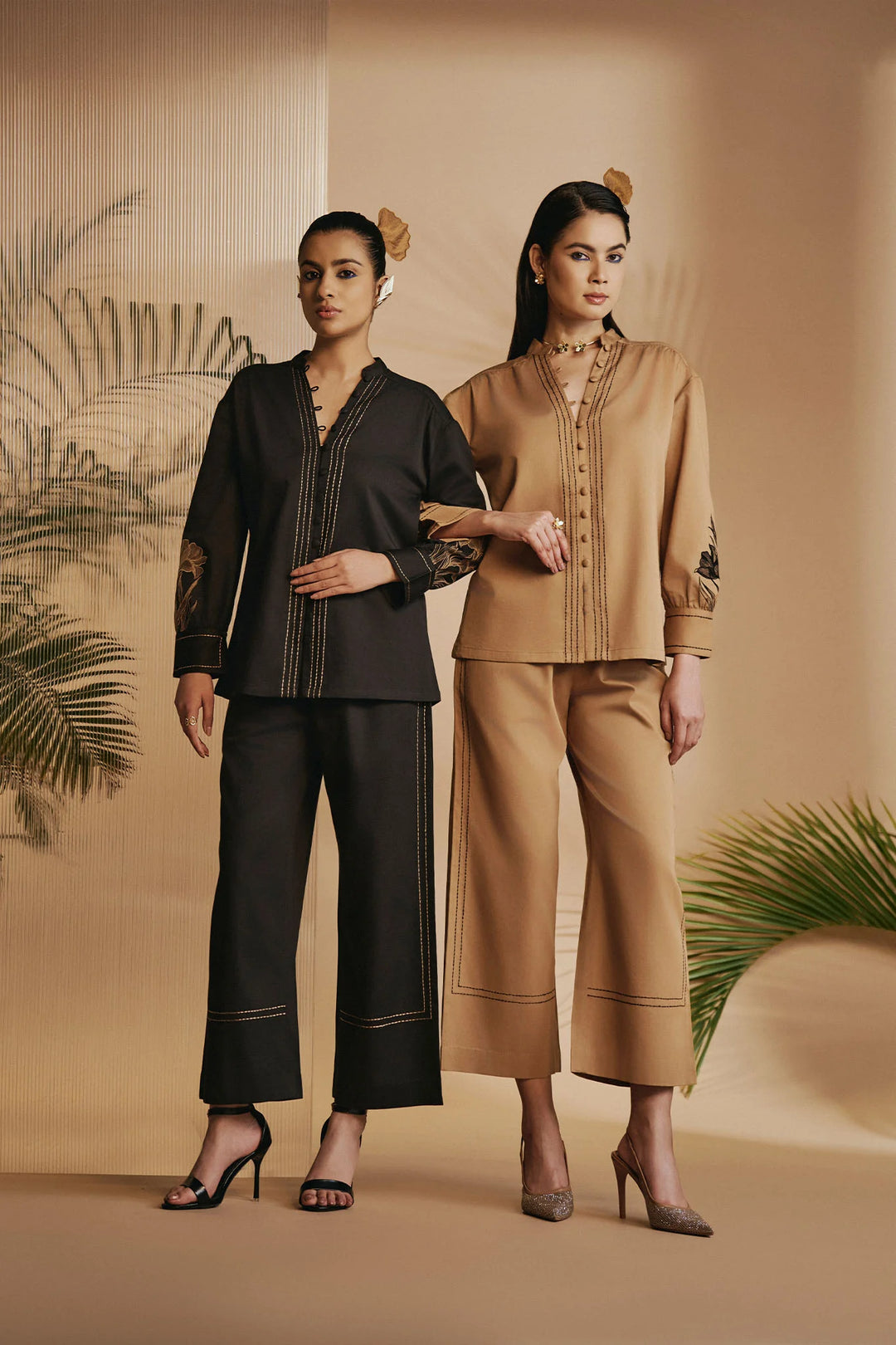 Origani Brown Lilly Co-ord Set