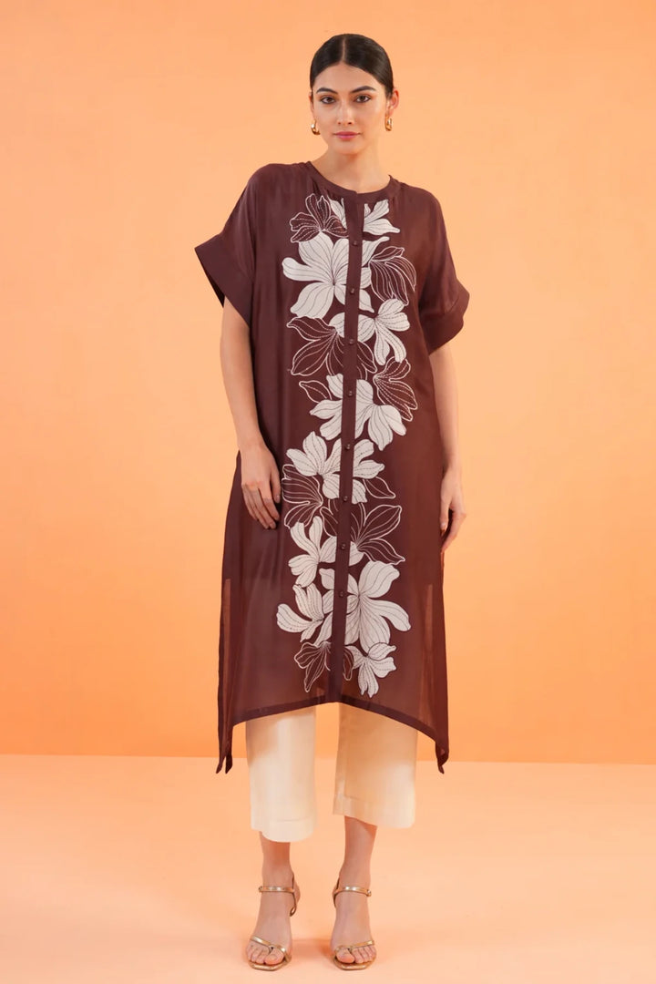 Origani Brown Noir Suit Set