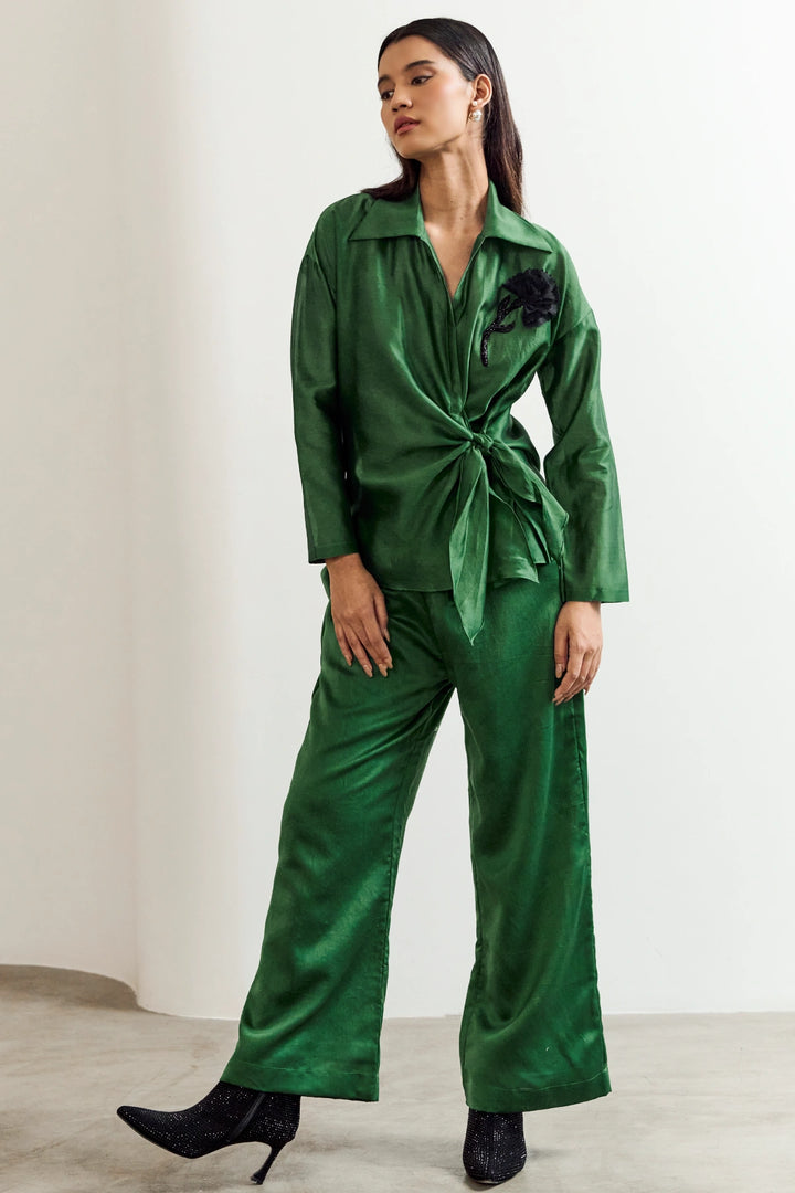 Brooch Side tie Co-ord