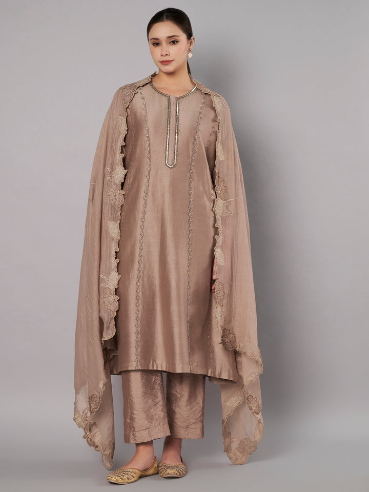 Breeze Trail A Line Set - Taupe
